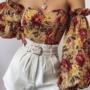 JAUS | ORIANA BODYSUIT - HONEY FLORAL